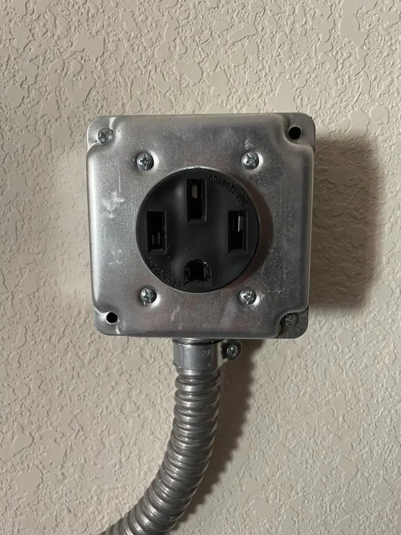 NEMA 14-50 outlet installed for Smart Home Electrical in Payette
